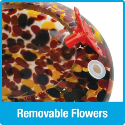 Image showing 7 th Nature's Way Molten Top Fill Hummingbird Glass Feeder, 16 oz.