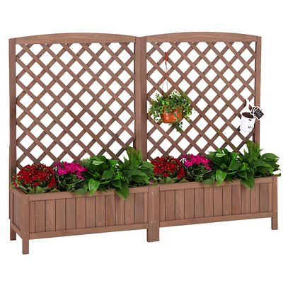 Aivituvin GUT06-1 Raised Garden Bed, Wooden Garden Planter