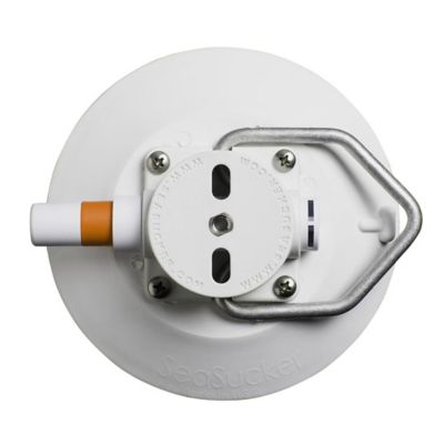 Image showing  6 in. Vacuum Mount with Pointed D-Ring, White, VM1016W