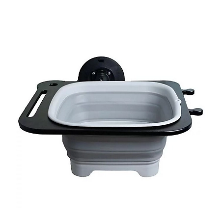 SeaSucker Overlanding Kitchen Portable Sink Basin Attachment in Black, SM9101B