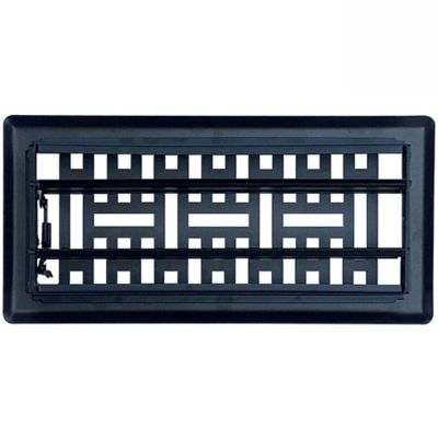 Image showing  Metro Steel Floor Register, 4 in. x 10 Granite Grey