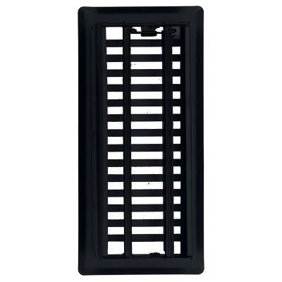 Image showing 5 th Sierra Grates Contemporary Floor Register, 4 in. x 10 in. Cast Iron Black