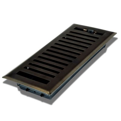 Image showing 5 th Sierra Grates Contemporary Floor Register, 4 in. x 10 in. Metallic Bronze