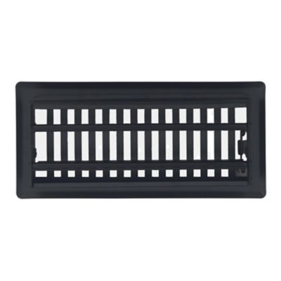 Image showing  Contemporary Floor Register, 4 in. x 12 in. Metallic Bronze