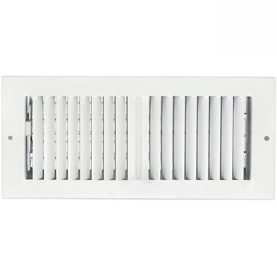 Sierra Grates 2 Way Sidewall and Ceiling Register, 4 in. x 10 in. Glacier White