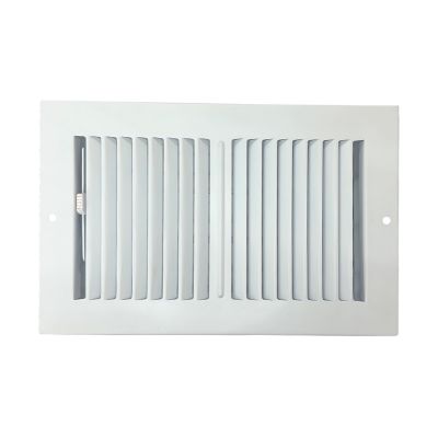 Sierra Grates 2 Way Sidewall and Ceiling Register, 6 in. x 12 in. Glacier White