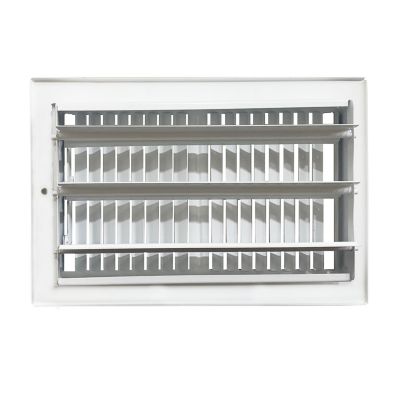Image showing  2 Way Sidewall and Ceiling Register, 6 in. x 12 in. Glacier White