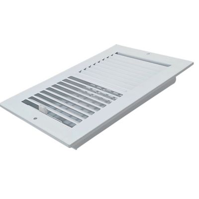 Image showing  2 Way Sidewall and Ceiling Register, 6 in. x 12 in. Glacier White