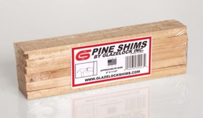 Glazelock Pine Wood Shims, 360 pieces. Retail 8 in. x 1-1/4 in. x 3/8 in.