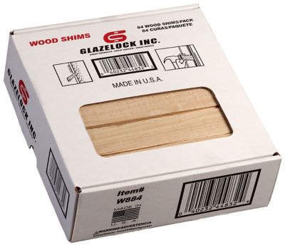Glazelock Pine Wood Shims, 10 x 84 pk., Retail 8 in. x 1-1/4 in. x 3/8 in.