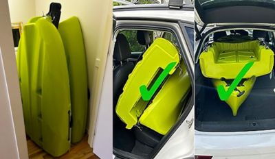 Image showing 8 th Reel Yaks 9 ft. 4 in. Modular Pedal Fin Drive Sit-on-Top Fishing Kayak, Lightweight, 380 lb. Capacity, Easy to Store and Carry