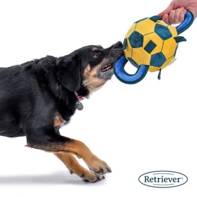 Image showing  Tug-O-War Fuzzy Sport Ball Dog Toy, Assorted Styles