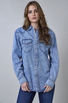 Image showing 0 th Kimes Ranch Women's Sandoval Denim Button Up Shirt