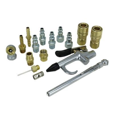 Image showing  Air Compressor Accessory Tool Kit, 1/4 in. NPT Air Hose Tool Fittings,Tire Pressure Gauge