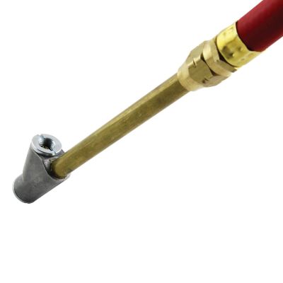 Image showing 5 th Milton Str Ft Dual Head Chuck Tire Inflator Gauge with Air Hose, PSI 10-160, Swivel Lock-On Chuck, 15 in. Hose