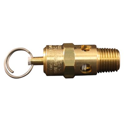 Milton 1/4 in. MNPT ASME Safety Valve - 125 PSI Pop off Pressure