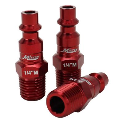 Image showing 7 th Milton ColorFit Coupler & Plug Kit - (M-Style) - 1/4 in. NPT, (7 pc.)