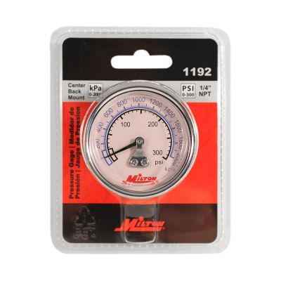 Image showing  High Pressure Gage 1/4 in. NPT, 0-300 PSI - Center Mount