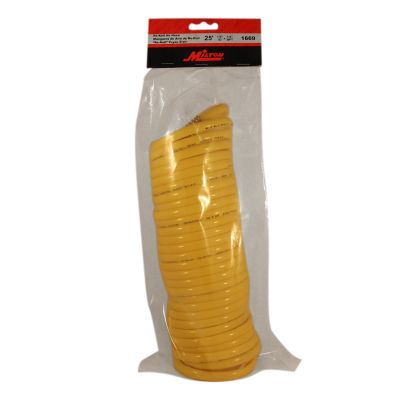 Image showing  Polyurethane Recoil Air Hose 1/4 in. NPT 25 ft Anti-corrosion, Abrasion Resistance Air Compressor Hose