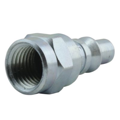 Image showing  Air Plug Steel A-Style Air Tool Fitting 1/4 in. NPT Male, Air Hose Quick Connect Fitting 300 PSI