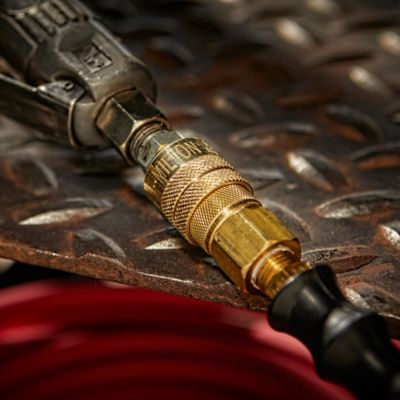 Image showing 6 th Milton Air Tool Coupler and Plug Kit, M-STYLE, 1/4 in. NPT