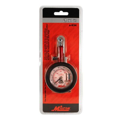 Image showing  Analog Dial Tire Pressure Gauge - Tire Tread Depth Gauge 0 - 120 PSI