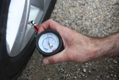 Image showing  Analog Dial Tire Pressure Gauge - Tire Tread Depth Gauge 0 - 120 PSI