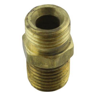 Image showing  1/4 in. MNPT x 1/4 in. NPS Hex Nipple Hose Fittings, 2-Pack