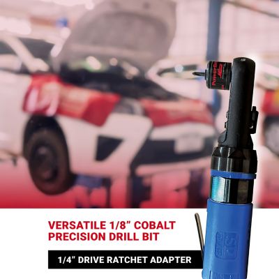 Image showing  PowerDrive 1/4 in. Drive Ratchet Drill Socket Adapter With 1/8 in. Threaded Stub Drill Bit