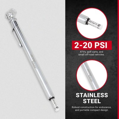 Image showing  Accu-Gage Low Pressure 2-20 PSI Tire Pencil Gauge