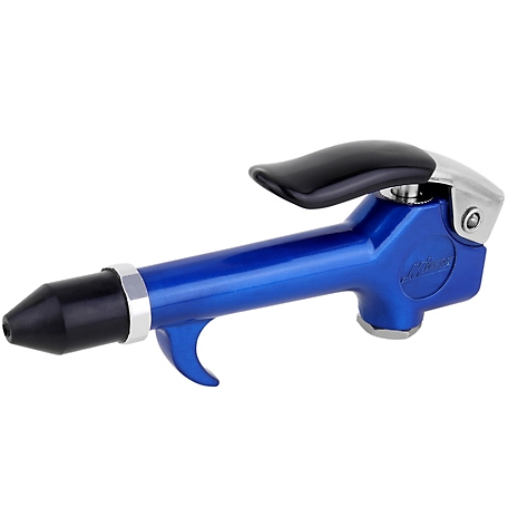 Milton ColorFit 1/4 in. NPT Lever Blow Gun Tool - Rubber Tip Nozzle, Blue