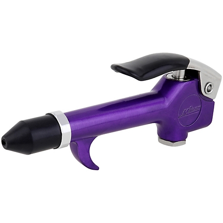 Milton ColorFit 1/4 in. NPT Lever Blow Gun Tool - Rubber Tip Nozzle, Purple