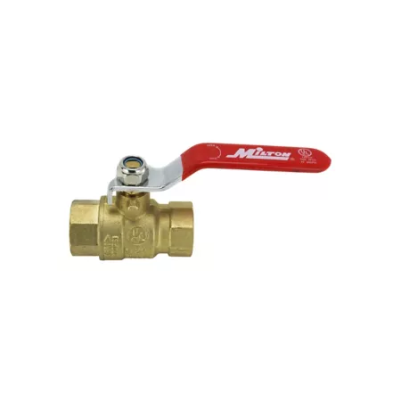 Milton 1/2 in FNPT Heavy Duty Full Port Brass Ball Valve Air Hose Fittings