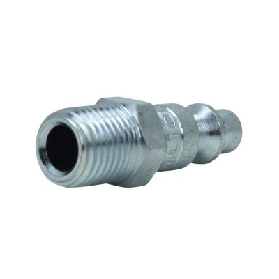 Image showing  Industrial Air Plug, M-STYLE, 1/4 in. MNPT, Air Compressor Fitting, Air Hose Quick Connect Fitting