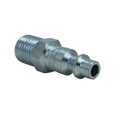 Image showing  Industrial Air Plug, M-STYLE, 1/4 in. MNPT, Air Compressor Fitting, Air Hose Quick Connect Fitting
