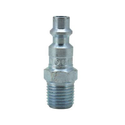 Image showing  Industrial Air Plug, M-STYLE, 1/4 in. MNPT, Air Compressor Fitting, Air Hose Quick Connect Fitting