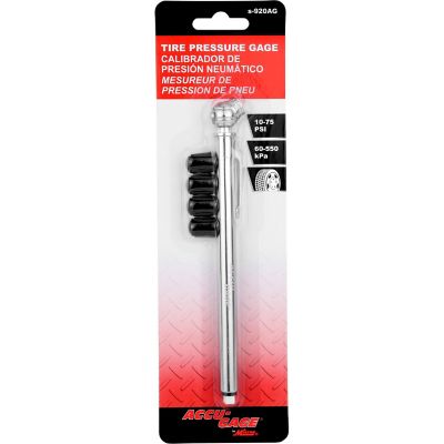 Milton Accu-Gage High Pressure 10-75 PSI Tire Pencil Gauge at Tractor ...