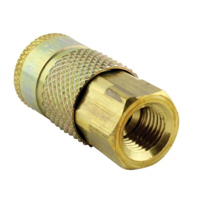 Image showing  Air Coupler 1/4 in. NPT Female Brass, T-Style Air Compressor Quick Connect