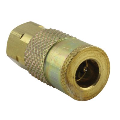 Image showing  Air Coupler 1/4 in. NPT Female Brass, T-Style Air Compressor Quick Connect