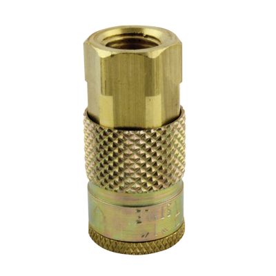 Image showing  Air Coupler 1/4 in. NPT Female Brass, T-Style Air Compressor Quick Connect