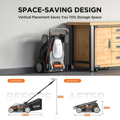 Image showing  13 in. Handy+ Series Cordless Lawn Mower, 4.0Ah Battery