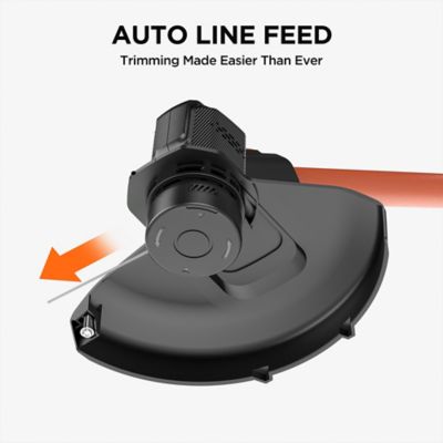 Image showing 3 th Litheli 9.8 in. 20V Straight Shaft Cordless String Trimmer, Battery and Charger Included