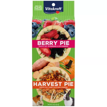 Vitakraft Berry and Harvest Pies Small Animal Treats 2 ct Small Pet Treats