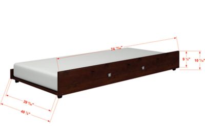 Image showing  Austin Mission Full Over Full Cappuccino Bunkbed with Twin Trundle