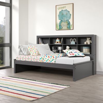 Image showing  Bookcase Twin Dark Grey Daybed