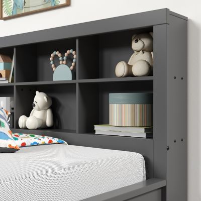 Image showing  Bookcase Twin Dark Grey Daybed