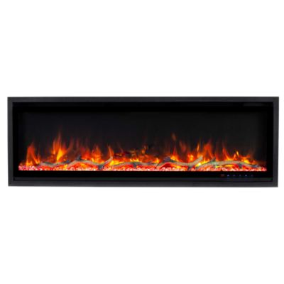 Kennedy Commercial Series Smart Electric Fireplace, 50 in., Grey Frame