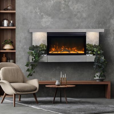 Image showing  Home Decor Series Fireplace Floating Mantel Shelf , Urban Cement