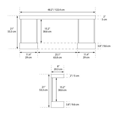 Image showing 5 th ActiveFlame Home Decor Series Fireplace Floating Mantel Shelf , Urban Cement