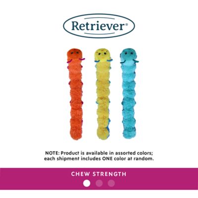 Image showing  XL Plush Caterpillar Dog Toy, Assorted Colors